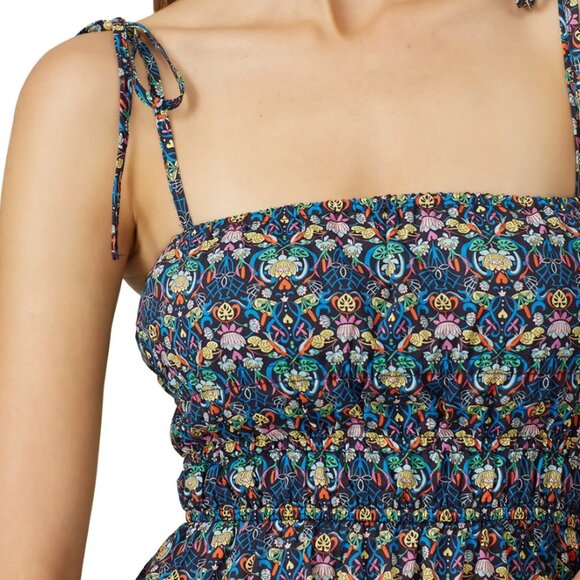 Azores Smocked Maxi dress by Cynthia Rowley, 1X plus, gorgeous and light! - Picture 1 of 7